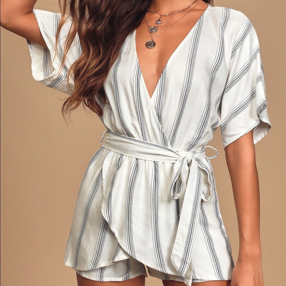 Striped romper